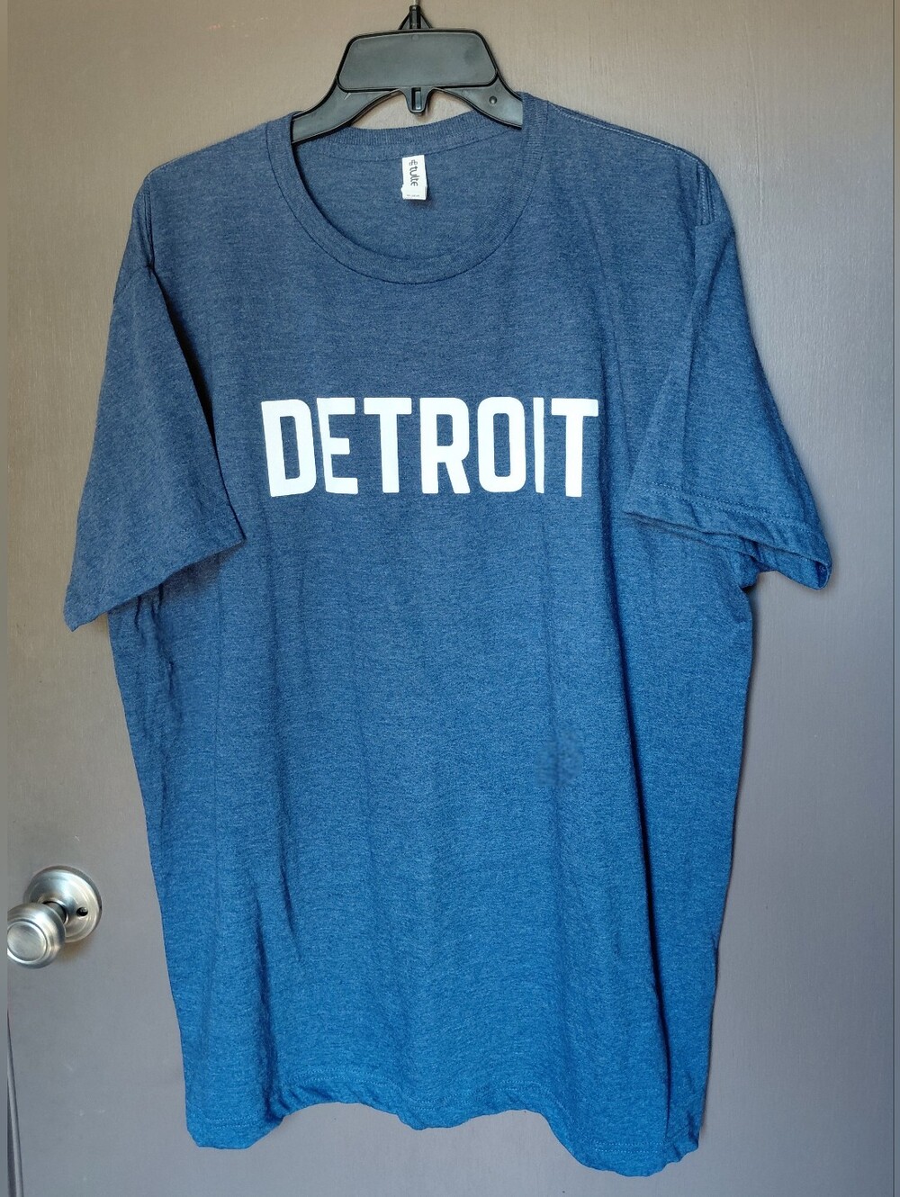Detroit heather blue short-sleeve t-shirt